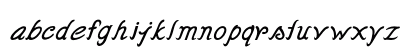Eliva Bold Italic Lowercase Preview
