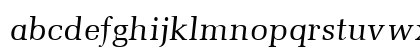 Memoir Italic Lowercase Preview