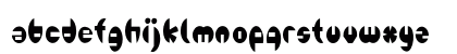 Ellipto Condensed Regular Lowercase Preview
