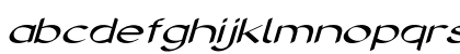 Entreon Extra-expanded Italic Lowercase Preview