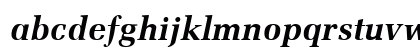 Memoir Bold Italic Lowercase Preview