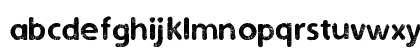 Eroded 2 Much Regular Lowercase Preview