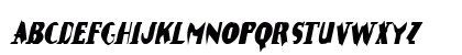 ErosionCondensed Italic Lowercase Preview