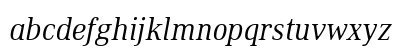 Ethos Condensed Light Italic Preview