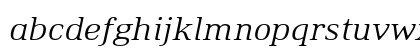 Ethos Expanded Light Italic Lowercase Preview