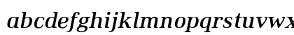 Ethos Medium Italic Lowercase Preview