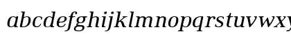 Ethos Regular Italic Lowercase Preview