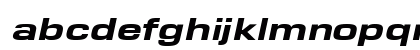 Eurose Wide-Heavy Italic Lowercase Preview