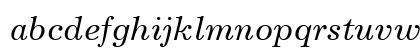 Excelsior Italic Lowercase Preview