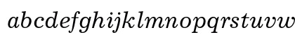 Excelsior Cyrillic Inclined Lowercase Preview
