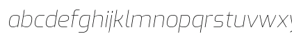Exo Thin Italic Lowercase Preview