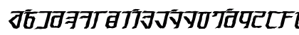Exodite Distressed Bold Italic Lowercase Preview