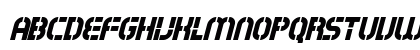 Exostencil Italic Lowercase Preview