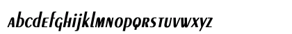 Exotic Condensed Bold Italic Lowercase Preview