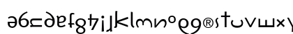 F2FMetamorfosi LT Std Regular Lowercase Preview