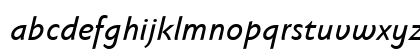 Faber Sans Pro reduced 66 Kraeftig Kursiv Lowercase Preview