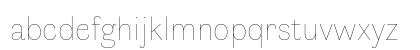 Faune Thin Regular Lowercase Preview
