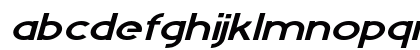 Feredon Expanded Italic Lowercase Preview