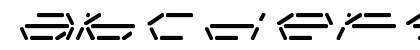 Fifteen Segment Rush Regular LDR Regular Lowercase Preview