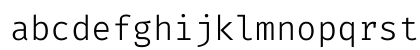 Fira Code Light Regular Lowercase Preview