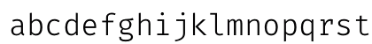 Fira Code Light Lowercase Preview
