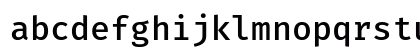 Fira Code Medium Regular Lowercase Preview