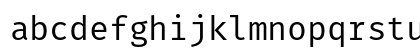 FiraMono Nerd Font Regular Lowercase Preview