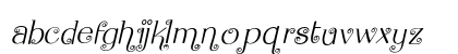 Flying Dahlia Italic Lowercase Preview