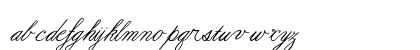 Formal Script Medium Lowercase Preview