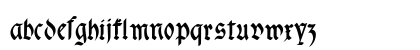 fracta Condensed Bold Lowercase Preview