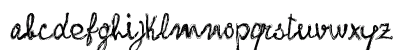 frank-handwriting_free-version Regular Lowercase Preview