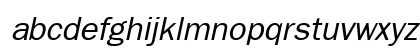 Franklin Oblique Lowercase Preview