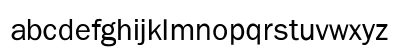 FranklinGothic Light Lowercase Preview