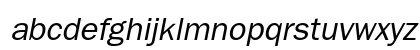 ITC Franklin Gothic Book Oblique Lowercase Preview