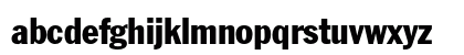 FranklinGothic Regular Lowercase Preview