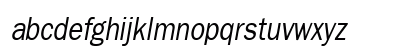 FranklinThin Oblique Lowercase Preview