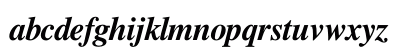 FreeSerif BoldItalic Lowercase Preview