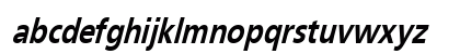 Frutiger Condensed Bold Oblique Lowercase Preview