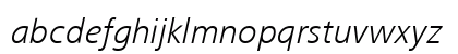 FrutigerNextLT Light Italic Preview