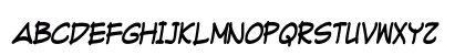Fuki Maki Condensed Italic Lowercase Preview