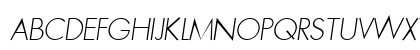 FutenaExpLight Oblique Lowercase Preview