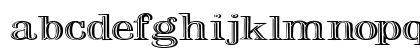 FZ OUTLINE 6 EX Normal Lowercase Preview