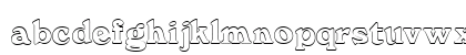 FZ ROMAN 12 HOLLOW Normal Lowercase Preview