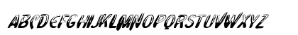 FZ UNIQUE 4 MANGLED ITALIC Normal Lowercase Preview