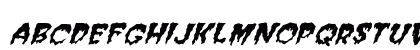 FZ WACKY 39 ITALIC Normal Lowercase Preview