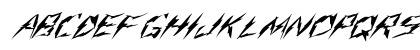 FZ WARPED 9 ITALIC Normal Lowercase Preview
