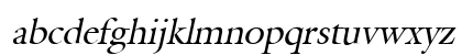 Galant Italic Lowercase Preview