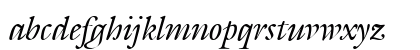 Galliard Italic Lowercase Preview