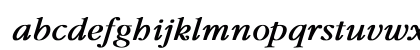 Garamond Italic Bold Lowercase Preview