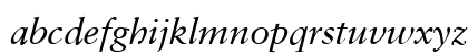 GaramondClassic Italic Lowercase Preview
